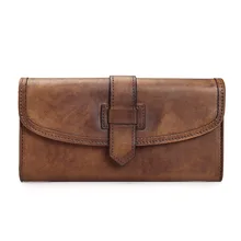 Vintage Hasp Open Genuine font b Leather b font font b Wallets b font Man Clutch