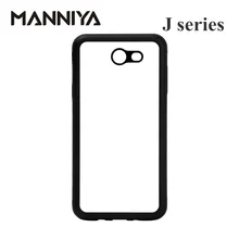 MANNIYA пустой 2D сублимации резиновые TPU+ PC чехол для samsung J3 J4 J5 J6 J7 J8 с Алюминий вставки 100 шт./лот
