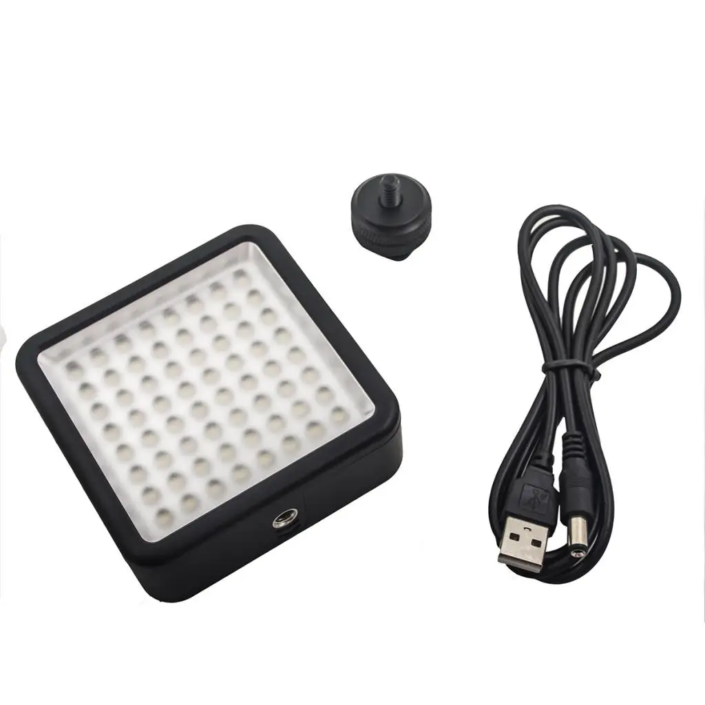 LED 64 Continuous On Camera LED Panel Video Light Dimmable for DSLR Cameras