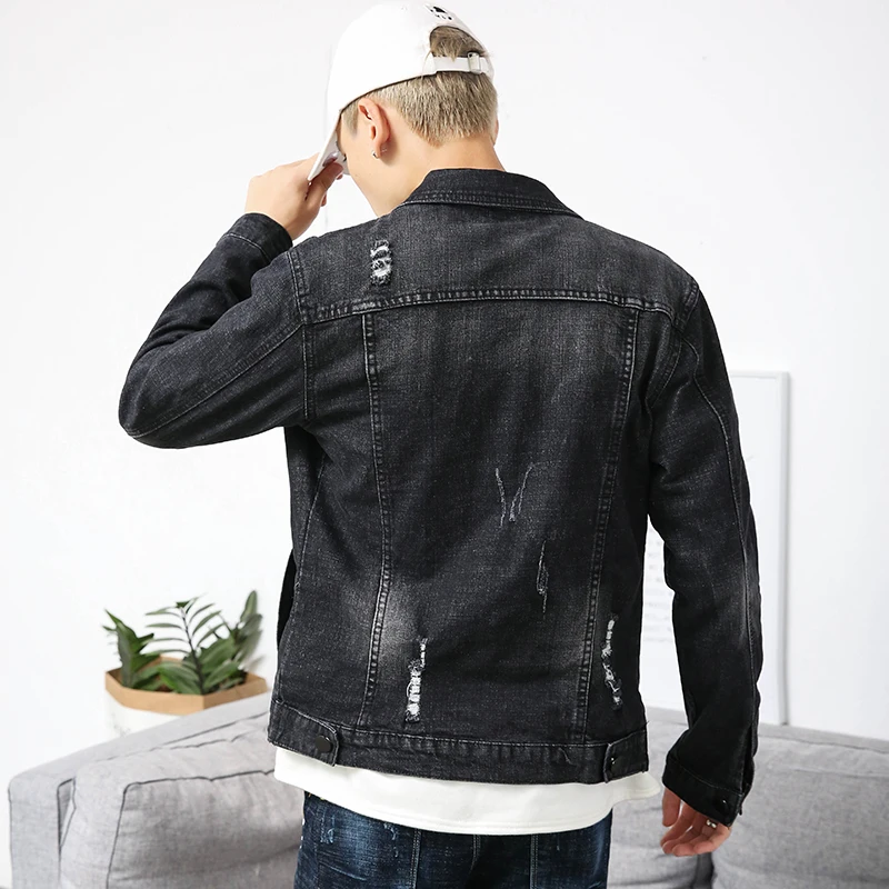 denim jacket dark grey