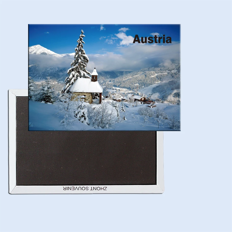 

snow-covered landscape in Bad Gastein Austria 24203 Fridge Magnet