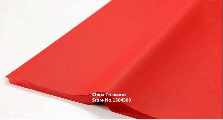 Papel de Arroz Cor de Artesanato de Papel Folhas Dístico Chinês Cut-papel Xuan Vermelho Papel Zhi Pintura Fornecedor 69 cm * 138 20 3 Cheap rice paper