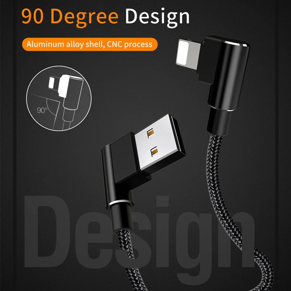 Mcdodo 90 Degree Lightning to USB Cable 2.4A Fast Charging Cord for iPhone X 8 7 6 Plus 5s SE iPad Sync Data USB Charger Cable Mcdodo 90 Degree Lightning to USB Cable 2.4A Fast Charging Cord for iPhone X 8 7 6 Plus 5s SE iPad Sync Data USB Charger Cable