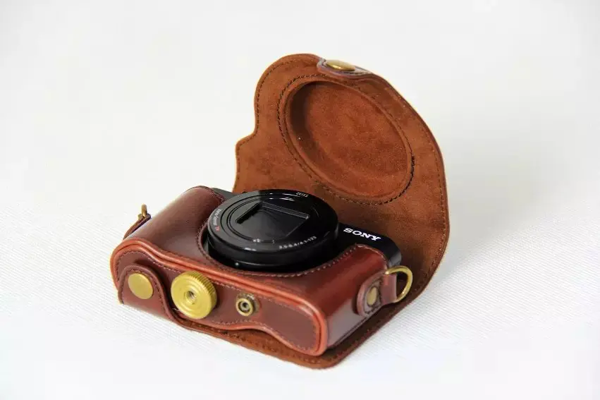 camera handbag New Retro Vintage Pu Leather Camera Case Bag for Sony HX90 WX500 HX90V with Strap camera bag crossbody