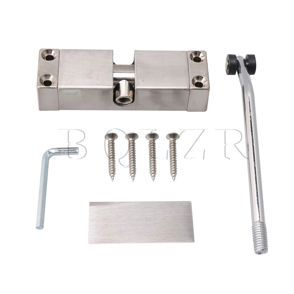 

BQLZR Silver Black Stainless Steel Automatic Mounted Closing Door Closer Adjustable Manual Control Method