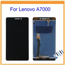 100% New For Lenovo A7000 LCD Screen Display with Touch Screen Digitizer Assembly Black Color + Tools Free Shipping