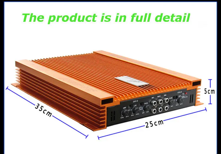 Class A/B high power 4 channel car audio power