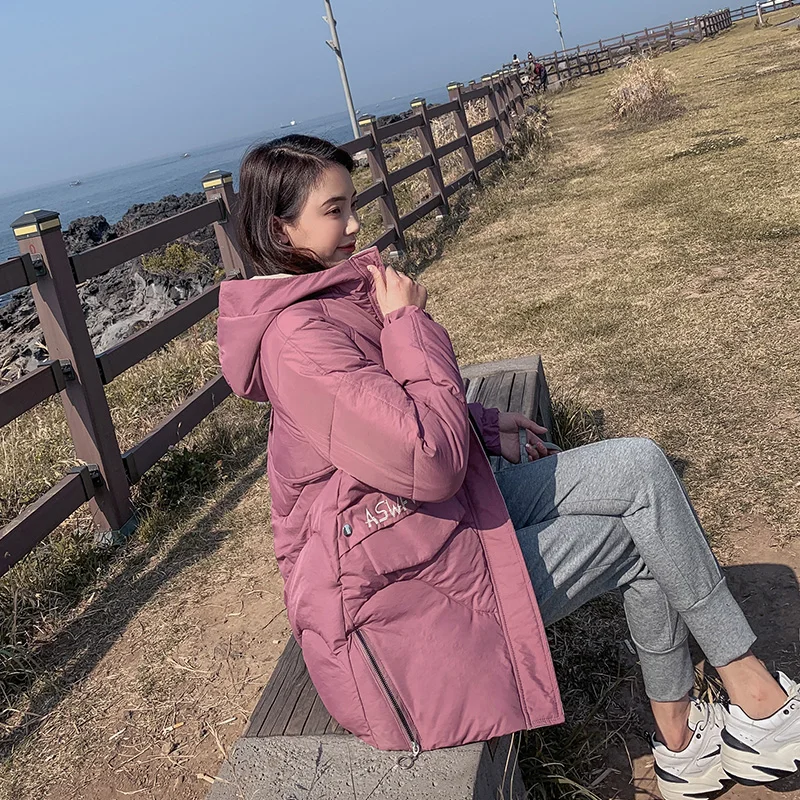 

2019 New Fashion Women Winter Jacket Warm Hooded Female Womens Winter Coat Long Parkas Thicken Down Cotton Outwear