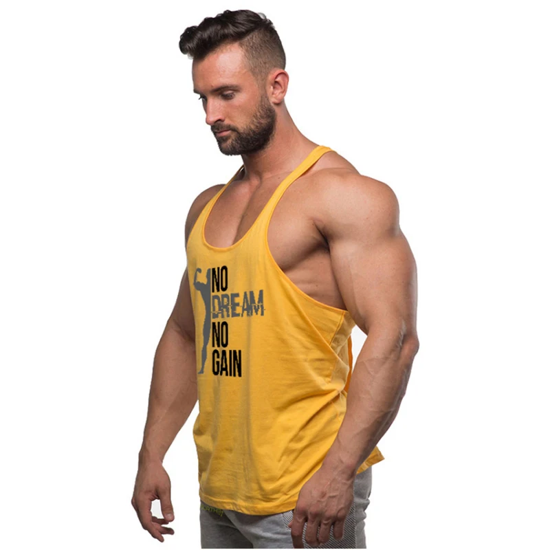 Fitness Tank Top Men Gym Clothing Stringer (12)