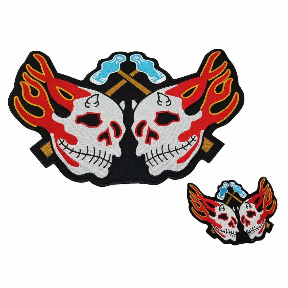 T170713 CUSTOM 10pcslot HAMMER HEADZ 1% HFFH EMBROIDERY IRON ON JACKET FULL BACK SIZE PATCH FREE SHIPPING (4)