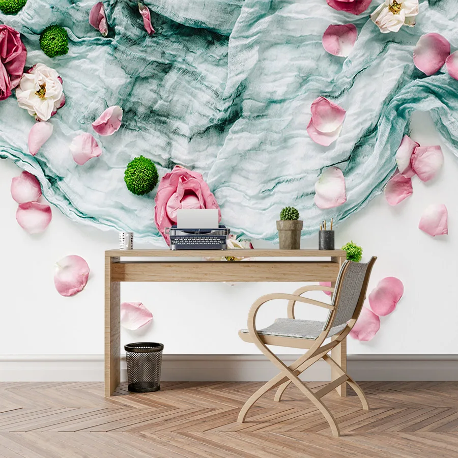 

Floral Rose 3d Wallpaper Nature Murals Wallpapers for Living Room Wall Papers Home Decor Paper 3d Embossed Mural Walls Rolls Art