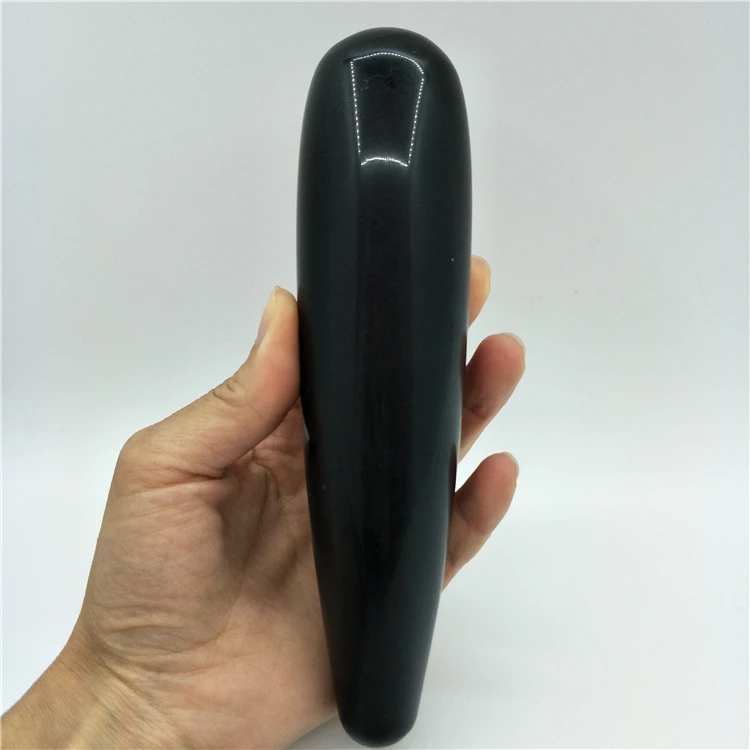 

natural black obsidian pleasure wand crystal pleasure massage wand black obsidian healing crystal gemstone yoni pleasure wand