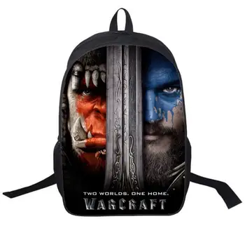 

New Design World of Warcraft Bag WOW Printing Backpack for Teenagers Travelling Rucksack Schoolbag Game Player Favorite Gift