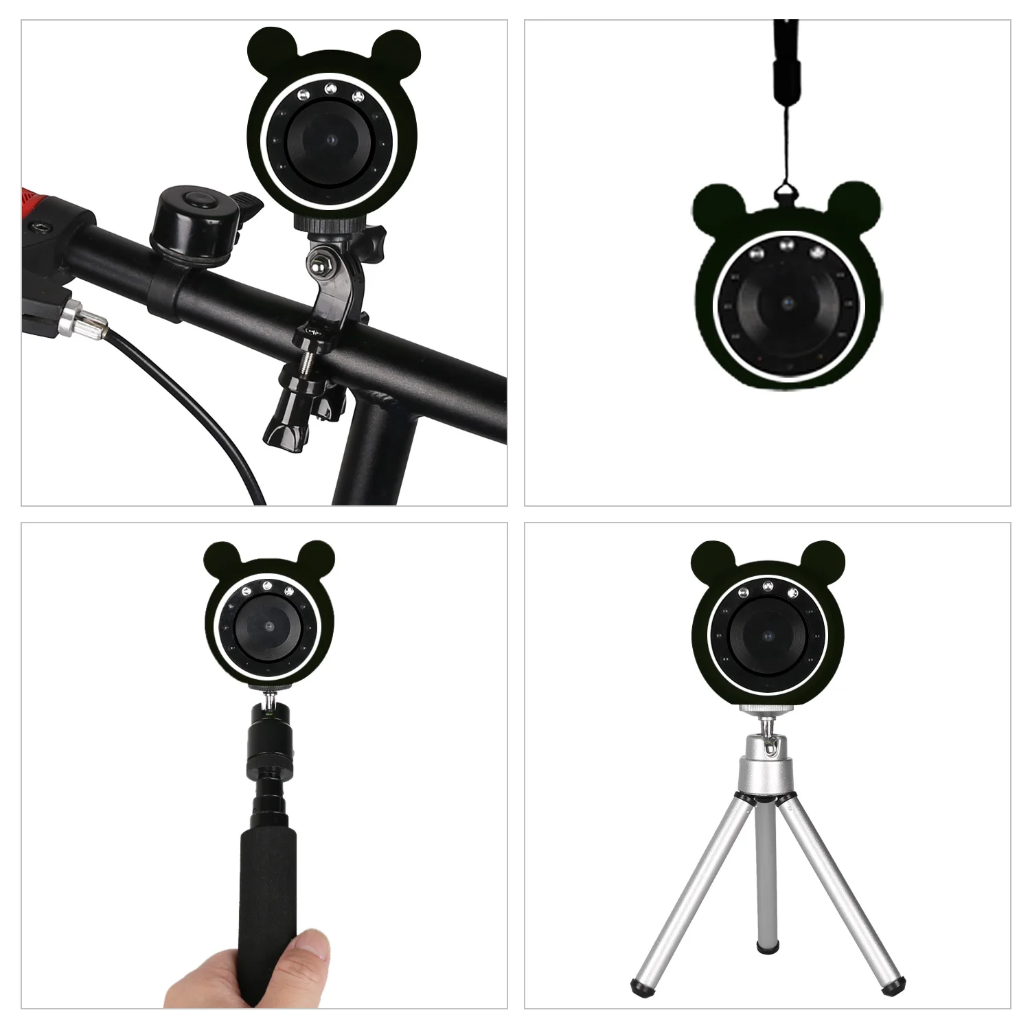 

Mini Cute Camera With Silicone Case Multifunctional Recording Shooting Sport Camcorder Portable Wireless 720P Night Vision Cam