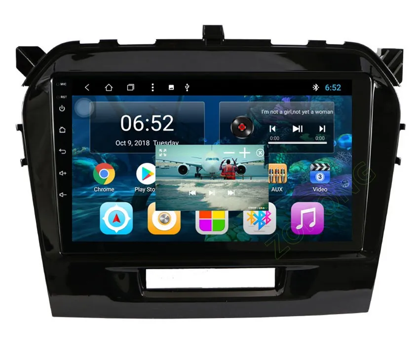 2.5D 9 дюймов Восьмиядерный Android автомобильный мультимедийный dvd-плеер для Suzuki Vitara Авторадио автомобильный радиоприемник с навигацией GPS