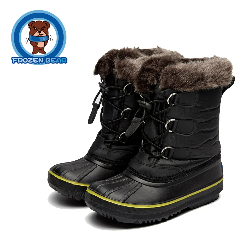 Snow Toddler Fur Warm Boots Soft Mid calf Kids Booties Waterproof Baby