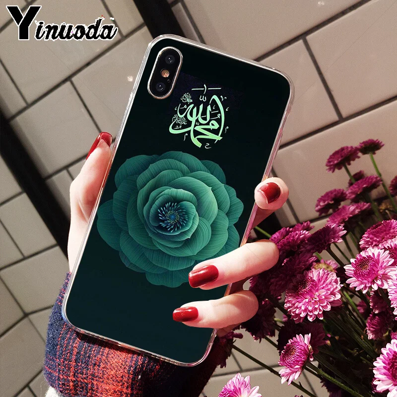 Yinuoda мусульманский ислам бисмилла Бог Стиль Роскошный Уникальный чехол для телефона для Apple iPhone 8 7 6 6S Plus X XS MAX 5 5S SE XR чехол