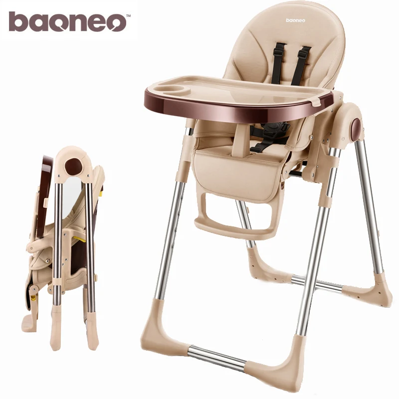 Baoneo Russian free shipping authentic portable baby seat baby dinner table multifunction adjustable folding chairs for children