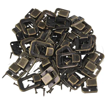 

10x Bronze Retro Hasp Latch Lock Use for Drawer Cabinet Jewelry Case Box