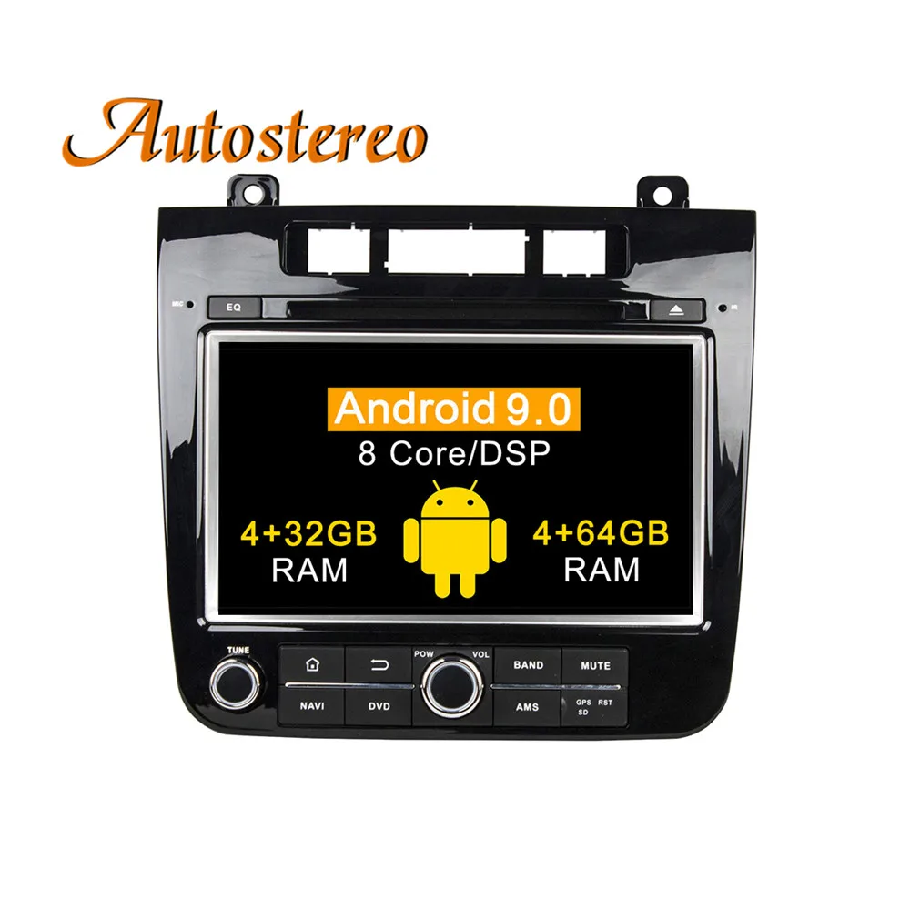 Cheap Android 9 DPS 64GB Car GPS navigation For Volkswagen/VW TOUAREG 10+ multimedia headunit radio tape recorder stereo NO DVD player 1