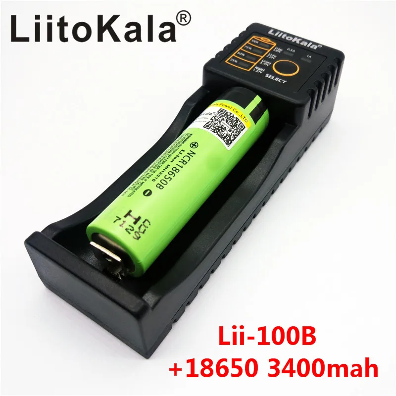 Для 18650 3400mAh 3400 аккумулятор NCR18650B 3,7 V аккумуляторные батареи+ Lii-100B 18650 зарядное устройство