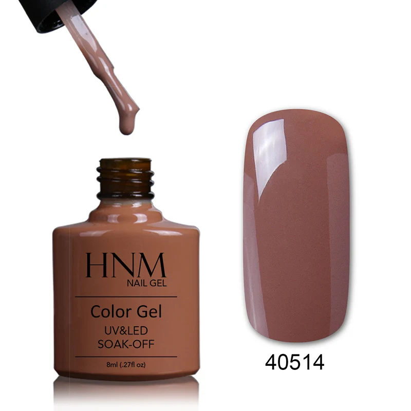 HNM 8 мл замачиваемый УФ гель лак для ногтей Гель-лак краска геллак 79 цветов Гибридный лак Полупостоянный Лаковая Печать Эмаль - Цвет: 40514