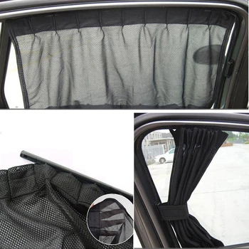 

1Pair Adjustable Foldable Car Sun Shade Window SunShade Drape Visor Valance Curtain Windshield Sunshade Car Side Window Sunshade