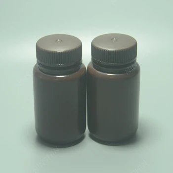

New Brown Plastic Bottole ,Wide Mouth,125ML Amber PET Reagent Bottle,Lab Reagent Bottle,Heavy Wall, Lab Plastic Ware,2PCS/LOT