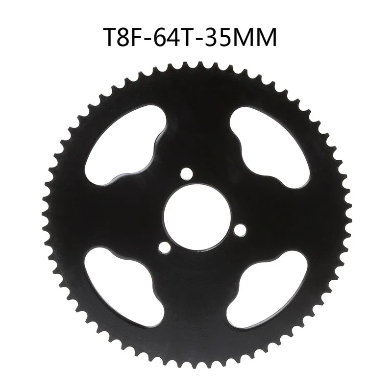 Задняя звездочка для мотоцикла 68T 78T 25H внутреннее отверстие 29 мм/54 T 64T 74T T8F 35 мм мото запчасти для ATV Quad Pit bike Dirt bike C45 - Цвет: T8F-64T-35MM
