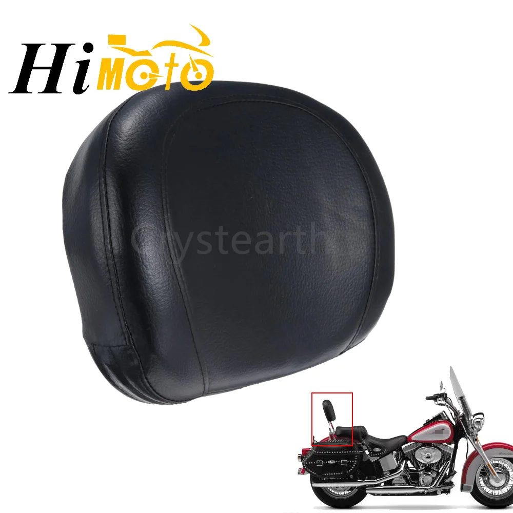 

Universal Black Motorcycle Passenger Sissy Bar Backrest Cushion Pad For Honda Yamaha Suzuki Harley Bobber Chopper Cruiser Custom