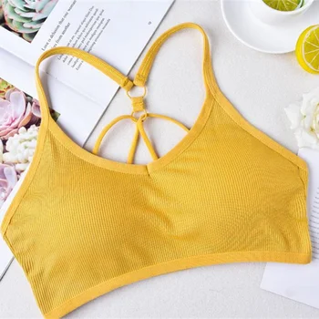

3pcs/lot Sexy Women Bra Bralette Lingerie Push Up Bra Cotton Flexible Bra For Women Sling Beauty Back Wrapped Bra Underwear Pink