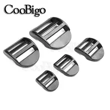 2 sztuk z tworzywa sztucznego blokada drabiny suwak regulowana klamra do taśmy odzieży plecak taktyczny pasy części torby akcesoria sprzętowe(China)