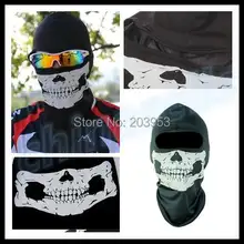 Череп маски езды Скелет Hap капюшон-Балаклава косплей костюм катание на лыжах тактический Пейнтбол армейский мотоцикл полная маска лица