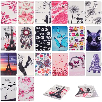 

For Samsung Galaxy Tab A 9.7 T550 T555 Case Cover Stand Eiffel Tower Leather Case For Samsung Galaxy Tab A SM-T550 Tablet Case