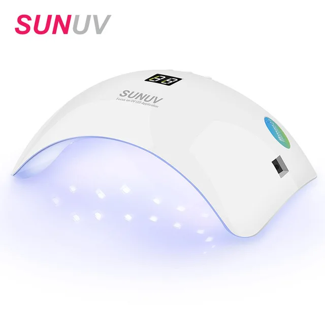 SUNUV SUN8 UV LED Nail Lamp 48W Nail Gel Dryer 30s 60s Timer 90s Low ...