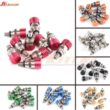 Мотокросс вилка воздуха выпускной 10 пар/упак. клапаны винт мотоцикл Air M5* 0,8 мм клапан спуска воздуха клапаны для сева для KAYABA вилка