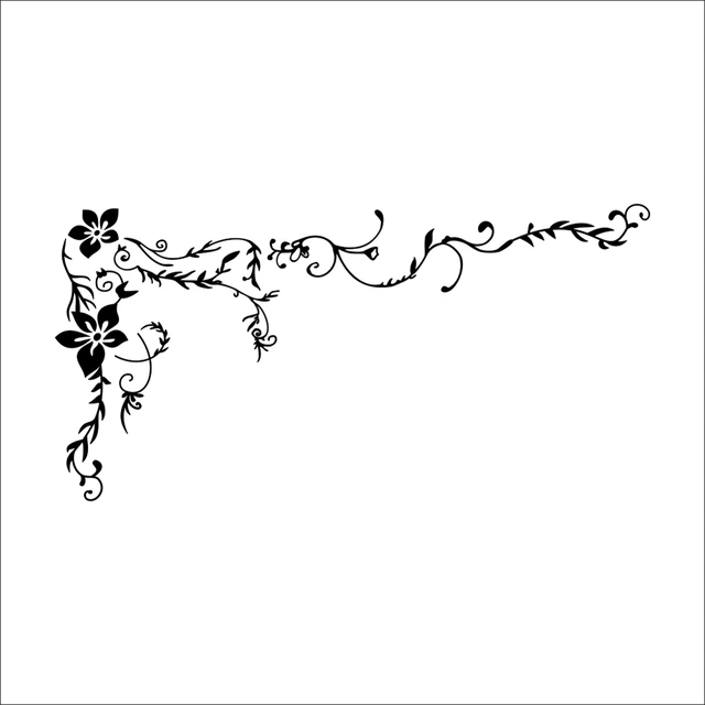 Buy Wonderful Flower Vine Wall Stickers For Home TV