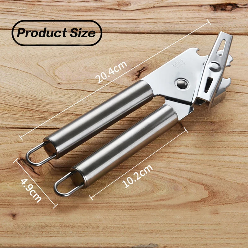 Multifunctional Bottle Opener Cans Operated Tin Opener Stainless Steel  Kitchen with Soft Rim Side Food Safe for Preserves Knife Can Opener  Esg18524 - China Multi-Function and Can Opener price