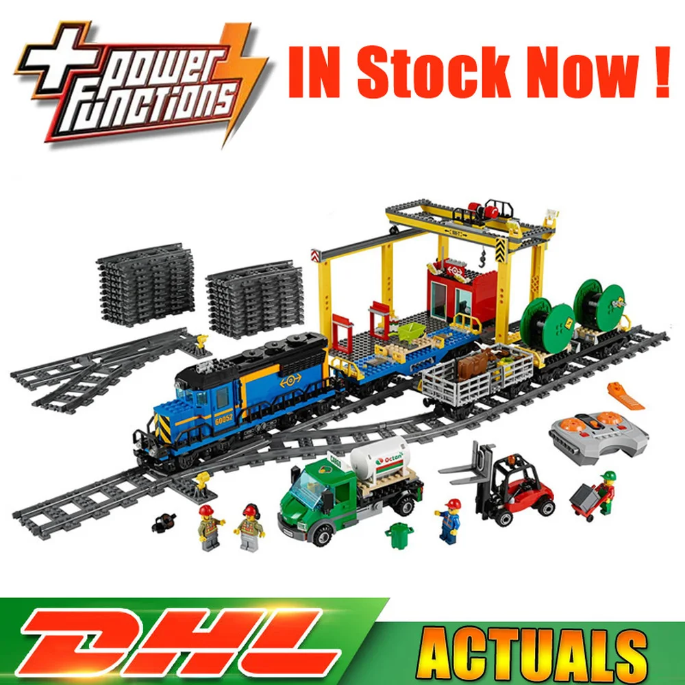 

IN Stock Lepin 02008 City The Cargo Train Infrared Remote Control Model Compatible LegoINGlys 60052 Blocks Bricks Toys Gifts