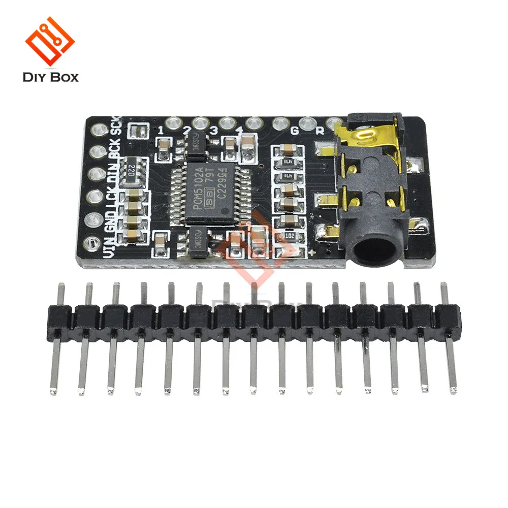 1 шт. интерфейс I2S PCM5102 декодер DAC GY-PCM5102 2S плеер модуль для Raspberry Pi pHAT формат доска Цифровой аудио доска