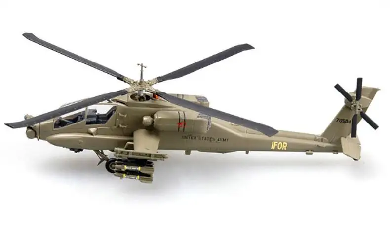 США Ач 64 Apache атака вертолет 1/72 самолет IFOR Боснию 1996 легкая модель| |