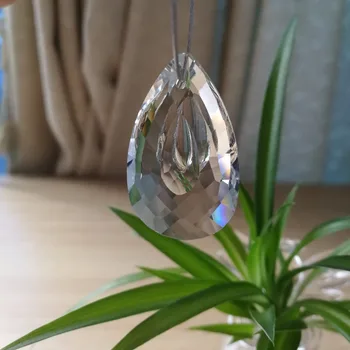 

50pcs/lot 38mm Crystal Chandeliers Parts Glass Lighting Decoration Pendants Lamp Accessories Crystal Strands Drop Parts