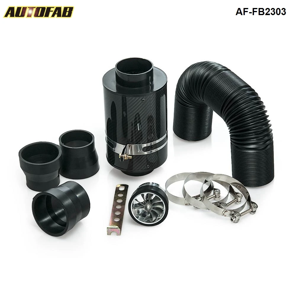 Universal Cold Feed Induction Kit&Carbon Fibre Air Intake Filter Box