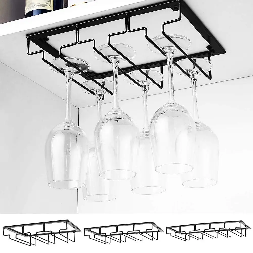 

Space Saving Wine Glass Holder Upside Down Hanging Design Bar Tool Wine Glass Holder