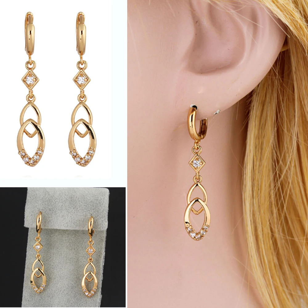 Buy Long Earrings Women Gold Color Tassel Drop Earring