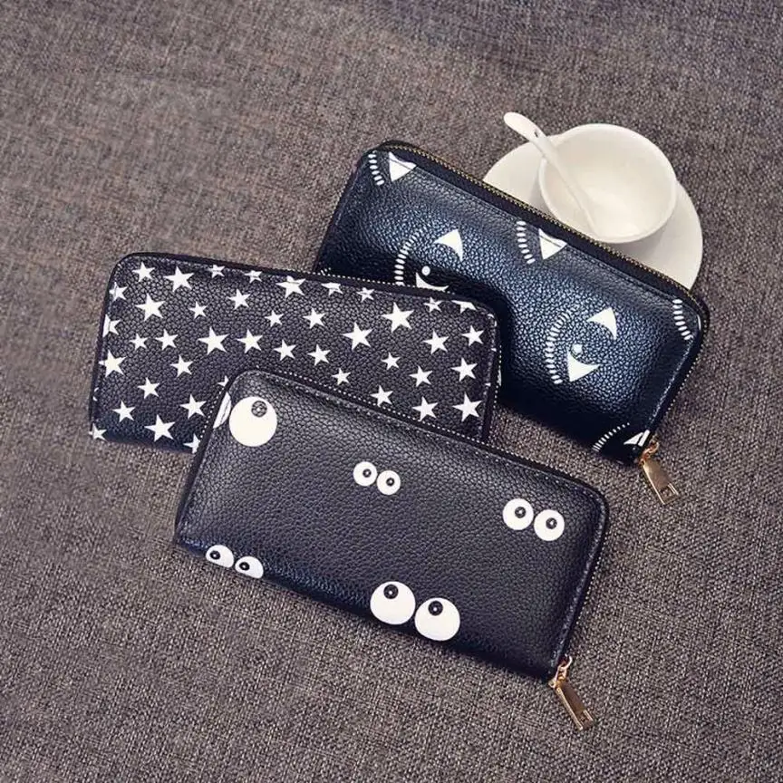 

Maison Fabre Women's Wallet 2018 Women Printing Zipper Coin Purse Long Wallet Card HoldersGeometry card wallet May23