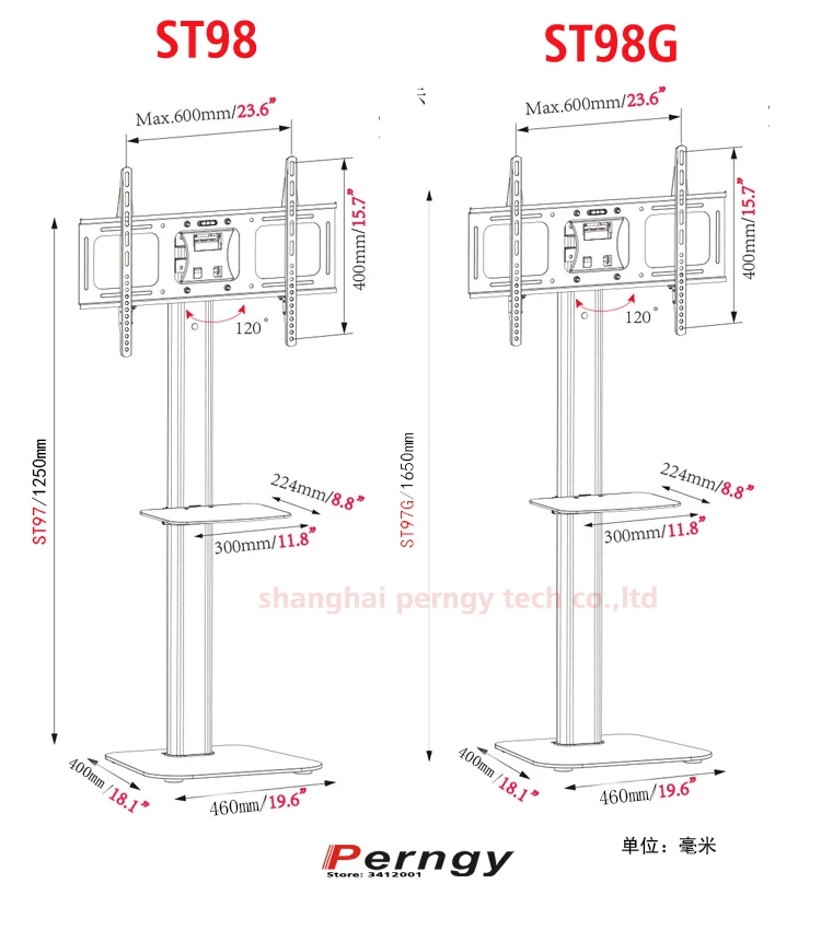 DL ST98G стеклянный алюминиевый Наклонный поворотный 37 &quot 60&quot светодиодный ЖК
