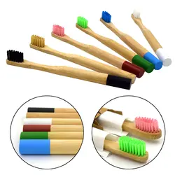 Для очистки чистой бамбуковой зубная щетка из природных материалов оригинальная Экологически чистая Экологичная для взрослых