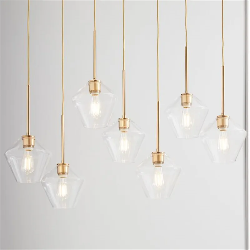 Moderno com Lâmpada Sala de Estar Luminária Pendente Estilo Nórdico Candelabro Led Loft Cozinha Restaurante Quarto E26 E27 3 Cheap Luzes de pendentes