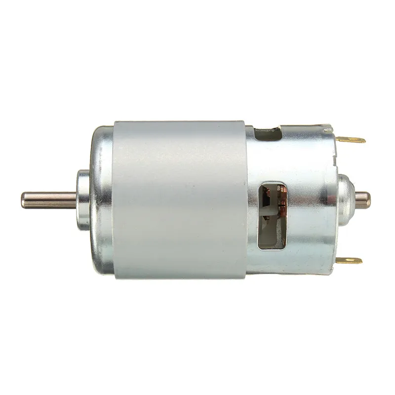 775 двигатель постоянного тока DC 12 V 36 3500 9000 об/мин шарикоподшипник большой